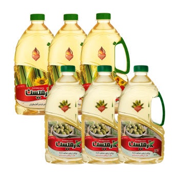  ذرت و آفتابگردان و روغن زیتون تصفیه سرخ کردنی کارمیسن - 1.7 لیتر بسته 6 عددی6362be3b135a3102460